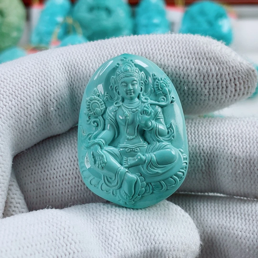 未镶嵌绿松石车挂