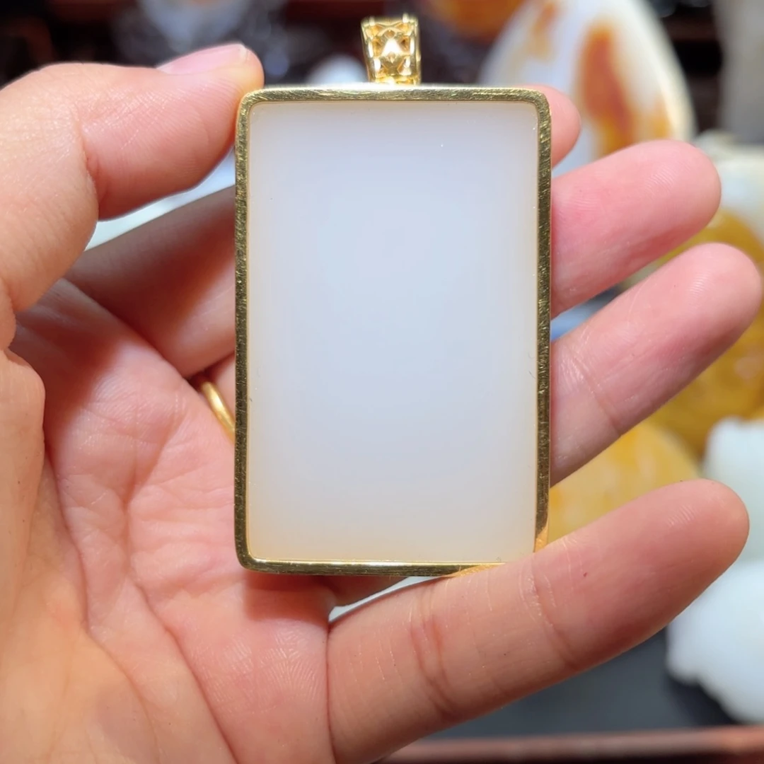 和田玉未镶嵌挂件