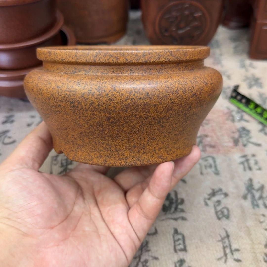 紫砂花盆11.5x6.5内经紫砂花盆