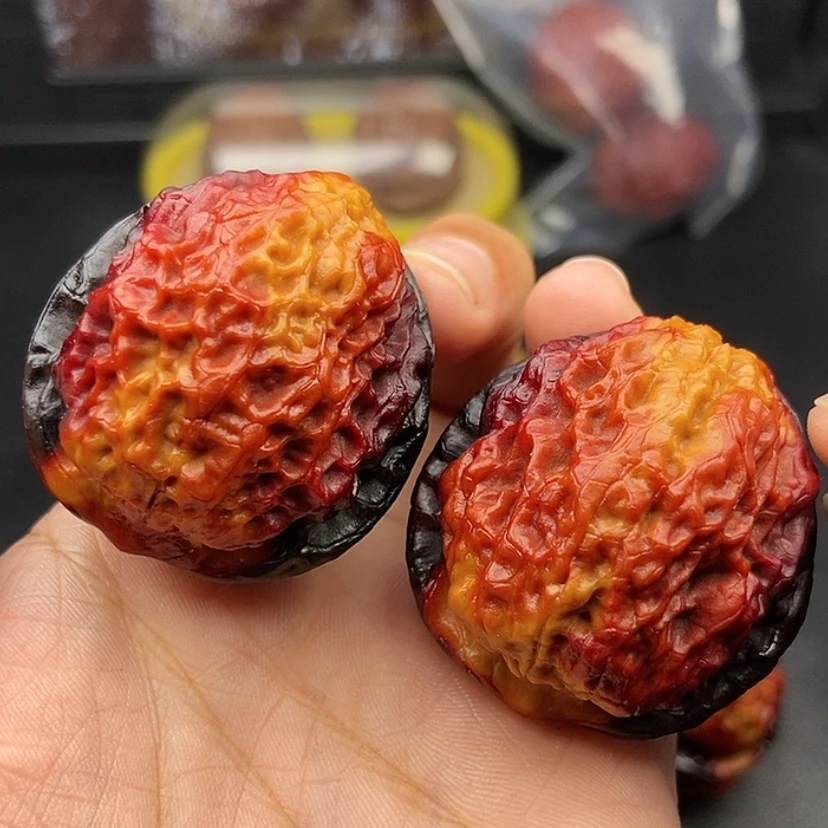 【闪购商品】把件文玩核桃42尺麒麟纹狮子