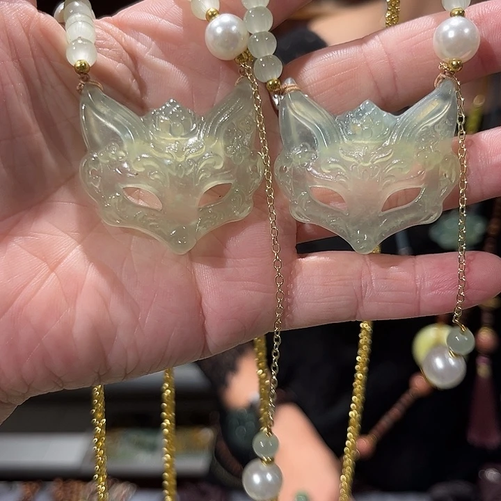 未镶嵌岫玉毛衣链