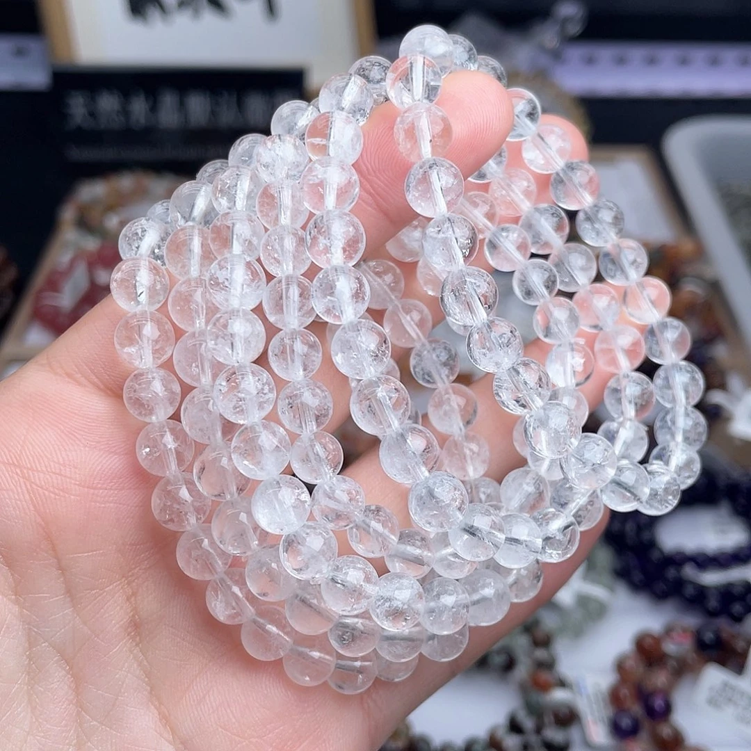 未镶嵌水晶手串天然