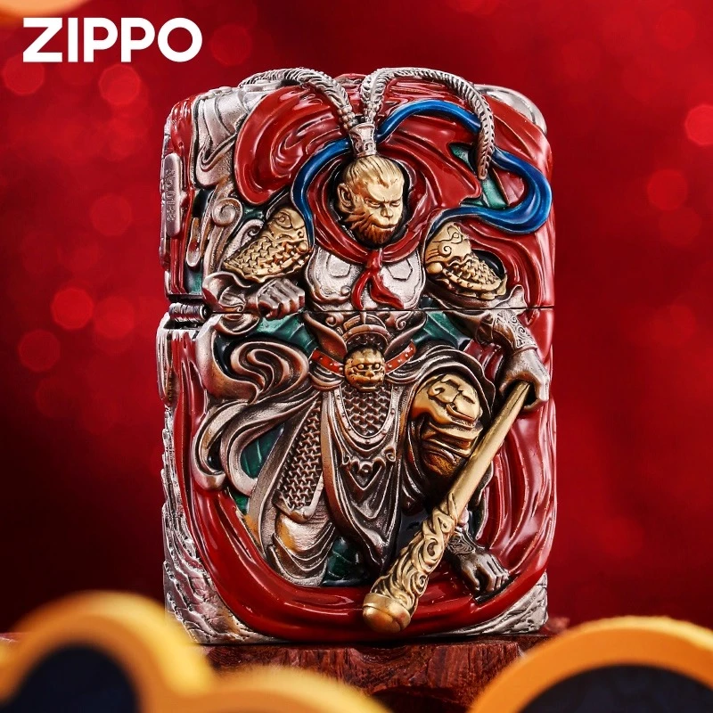 zippo打火机 齐天大圣夜光官方旗舰正品防风煤油送男朋友礼物DYJ1