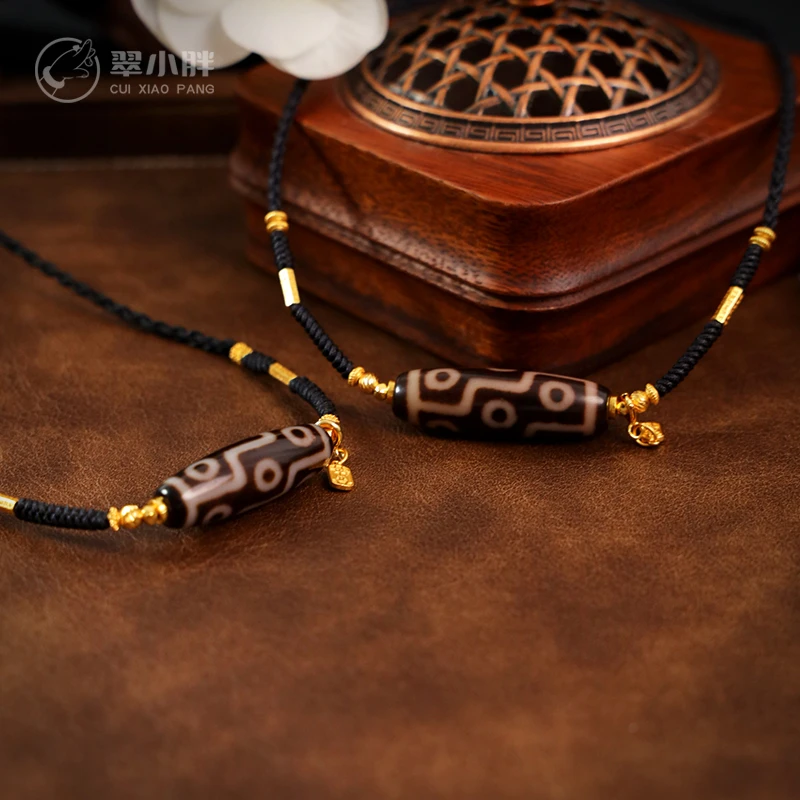 翠小胖三号店 九眼玛瑙项链CTZA85 多样性发1