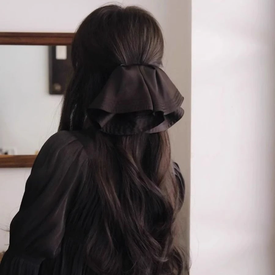 Magena【原创裙摆发夹】弹簧夹发饰头饰法式波浪花边马尾夹后脑勺