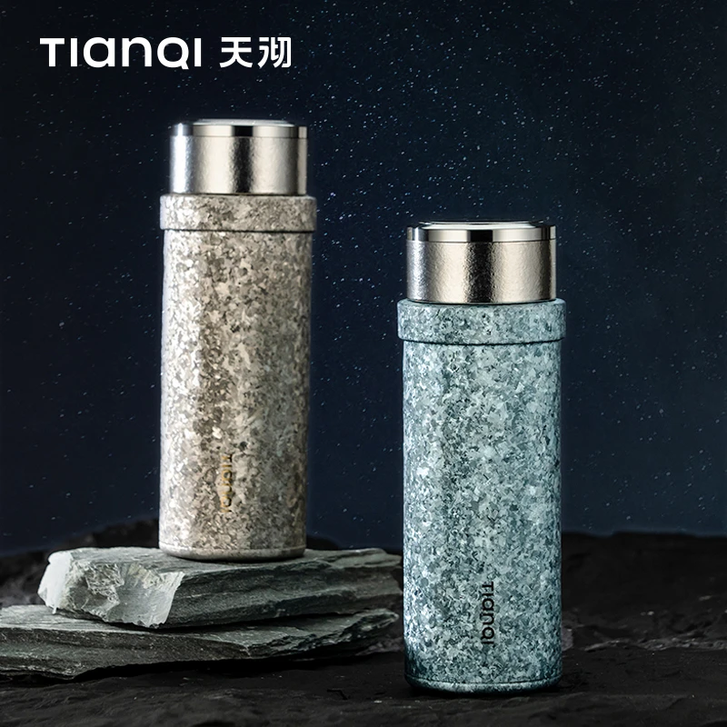 天沏便携纯钛保温杯随行杯家用泡茶杯子户外水壶男女士水杯子