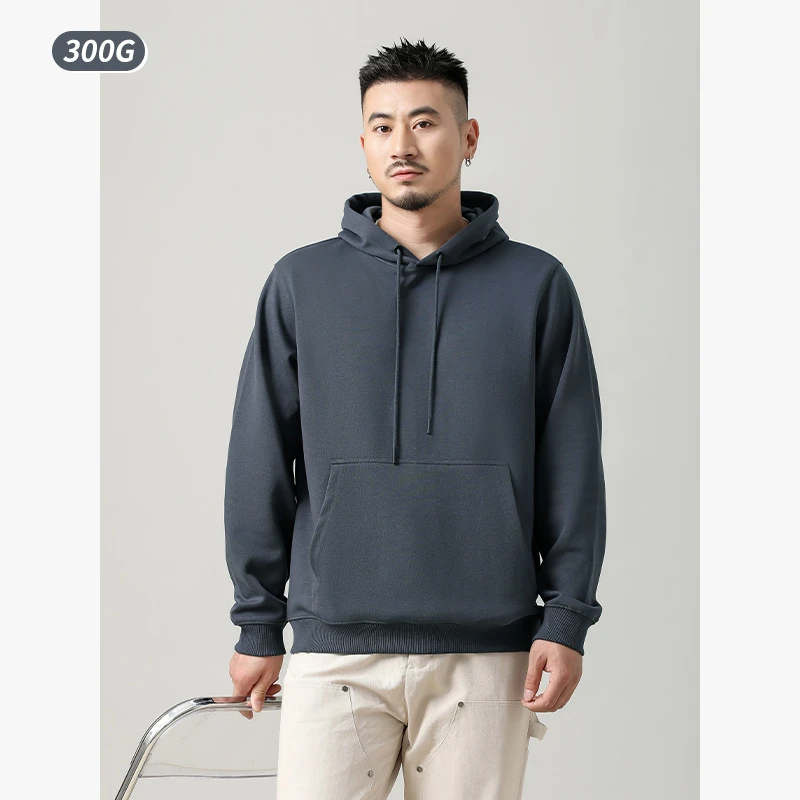 层黄金休闲卫衣秋季新款男连帽情侣2023一体宽松抗菌简约套头上衣