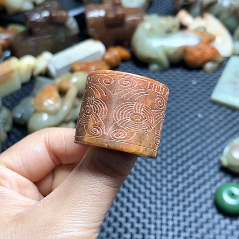 白玉菩提吊坠摆件