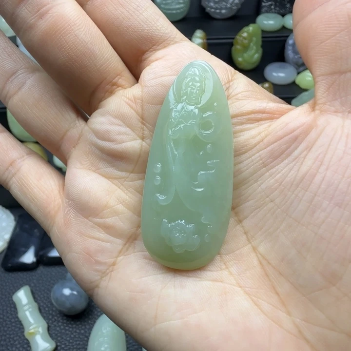 和田玉未镶嵌挂件