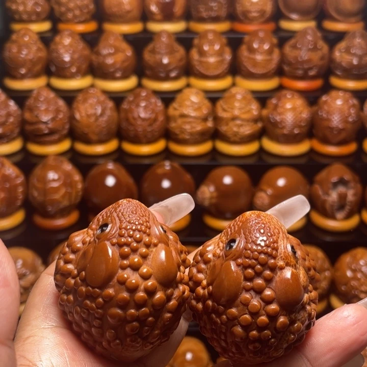 橄榄核把件小*叶橄榄雕刻