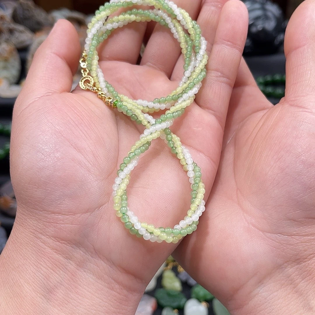 和田玉未镶嵌手链