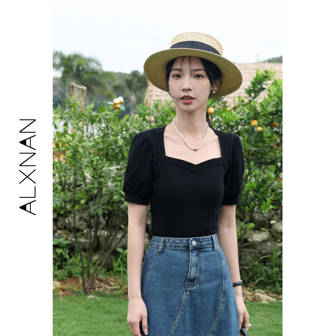 【粉丝福利】鹿向南《法式少女》2025夏季法式设计感短袖上衣LXN25309