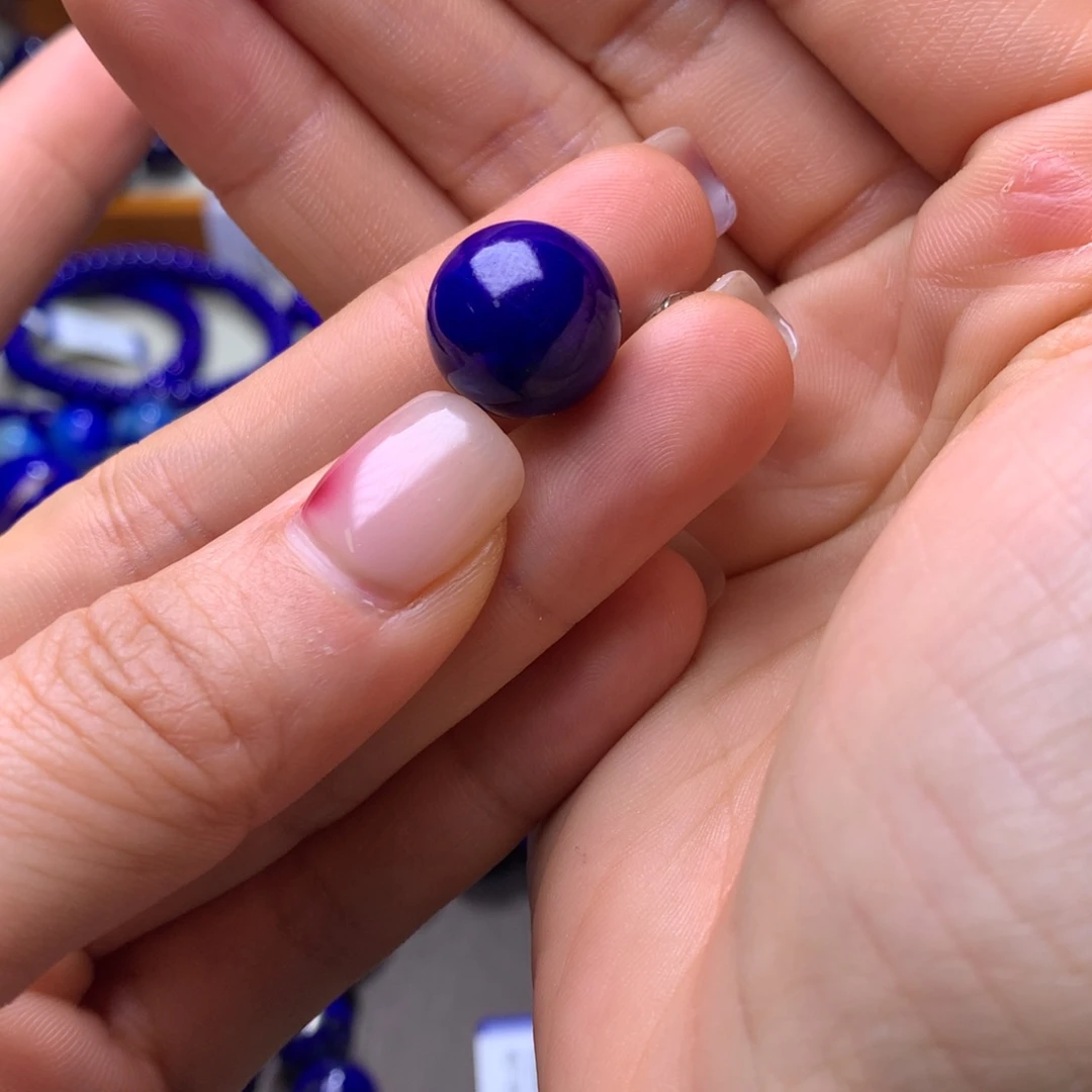 青金石单珠未镶嵌14.1mm