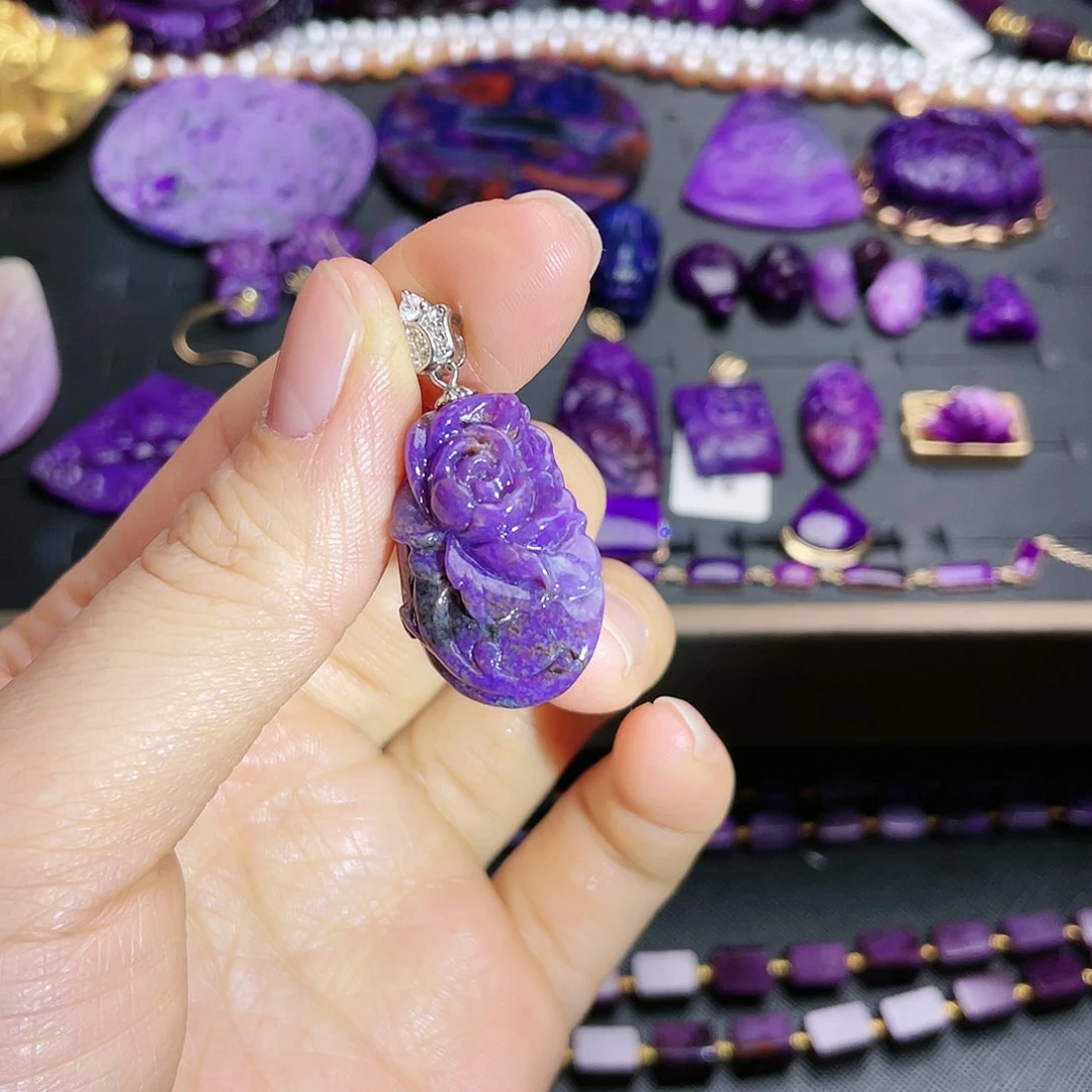 苏纪石（舒俱来）吊坠银S925镶嵌