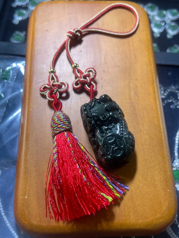 天然翡翠A货 貔貅 车挂 包包挂