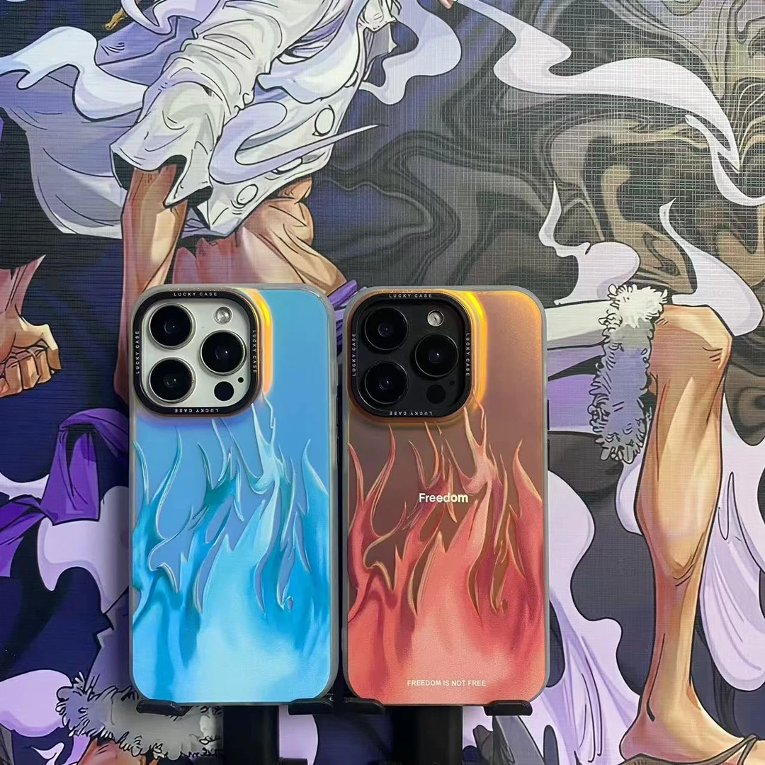 燃烧火焰.~IMD镭射时尚软硬结合适用于苹果华为OPPOVIVO小米