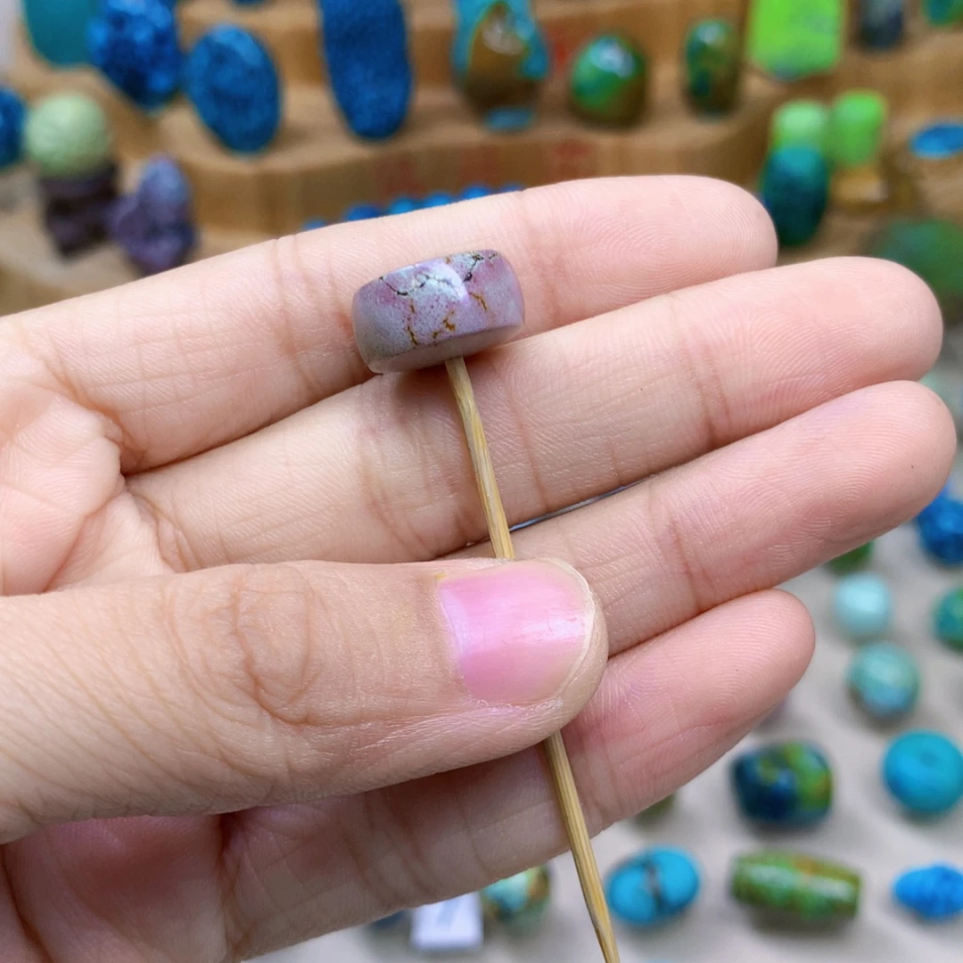 绿松石未镶嵌三彩随行