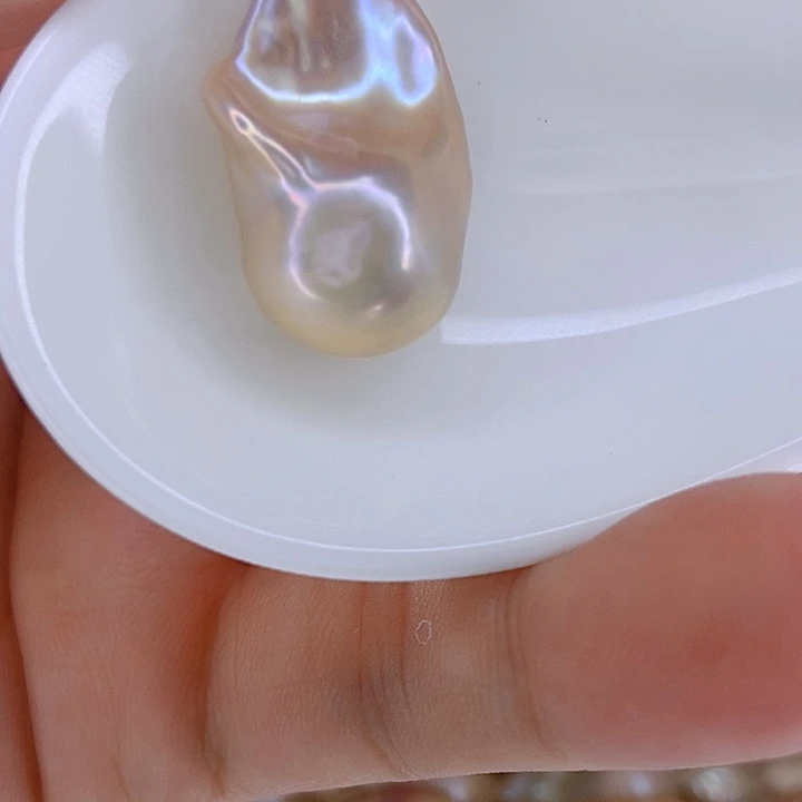 淡水珍珠银S925镶嵌颈饰80