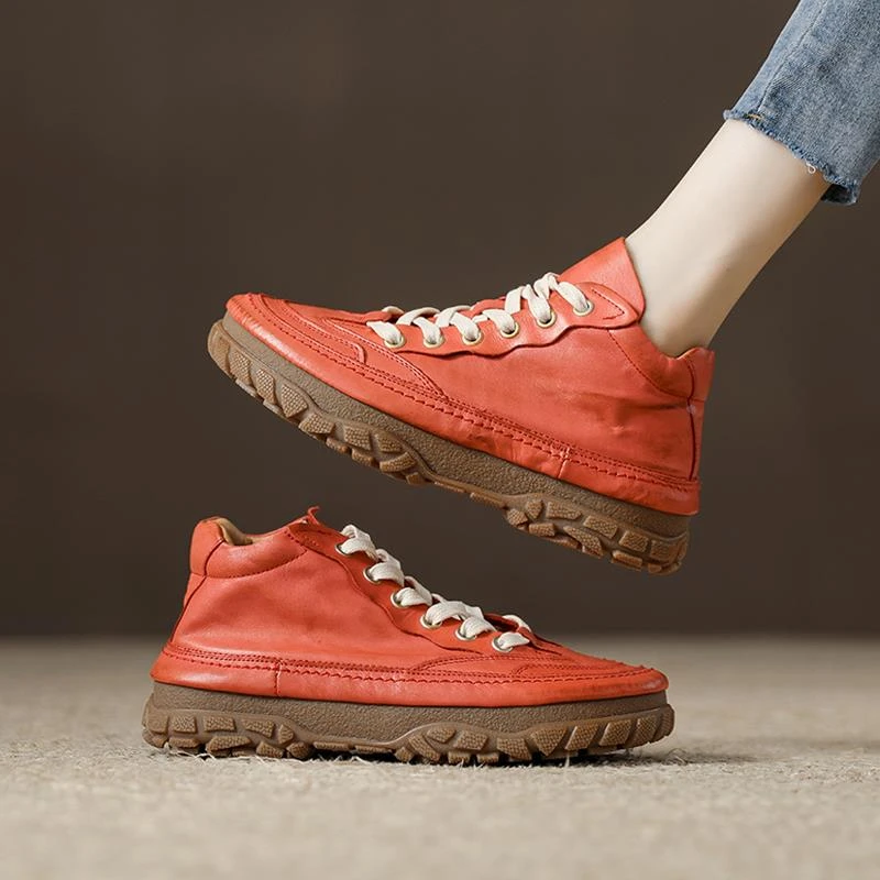 【CBMT官方正品】牛筋底真牛皮马丁靴女软皮低帮短靴2025新款女士