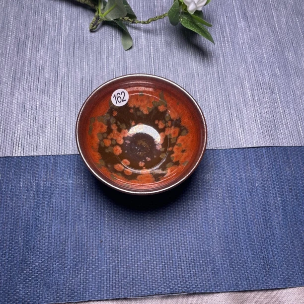 建盏火凤凰束口杯名家款