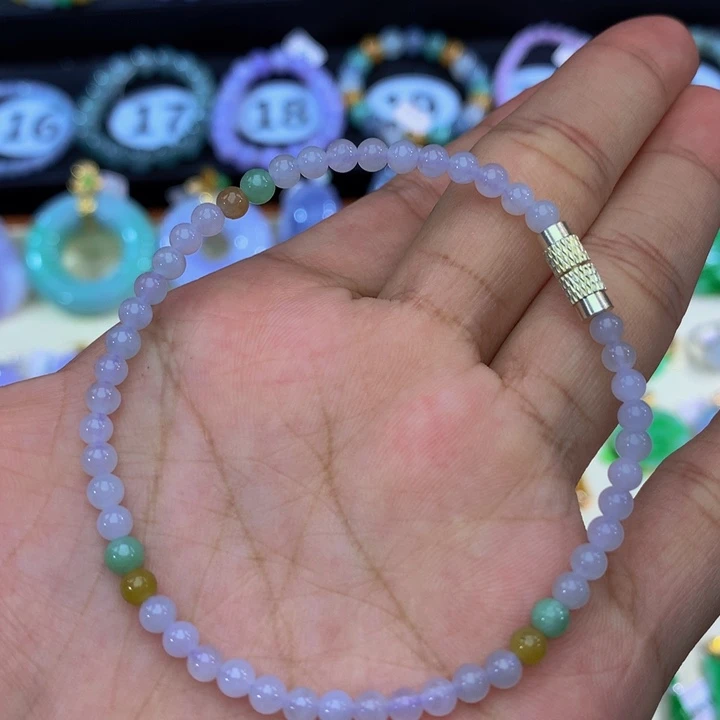 翡翠未镶嵌手链翡翠3+