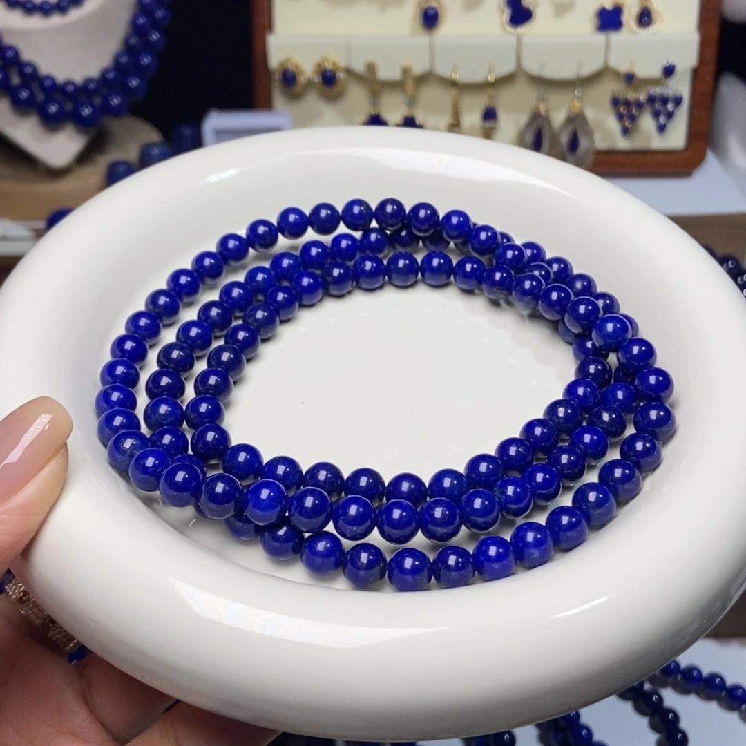 青金石未镶嵌精品7mm+108佛珠