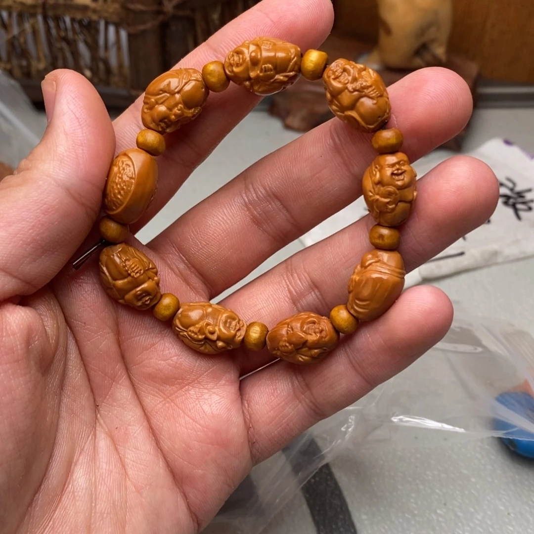 橄榄核手串/手链橄榄核雕刻工艺宇