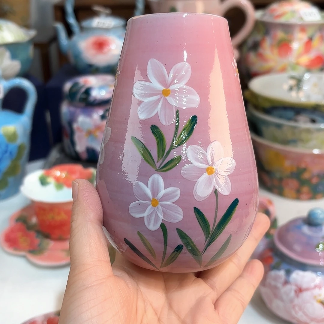 景德镇手绘高温釉下彩陶瓷茶具