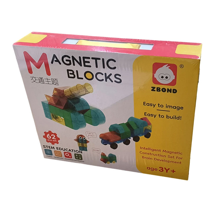 智邦立体磁力块 62pcs ZB-GMA012  磁力积木