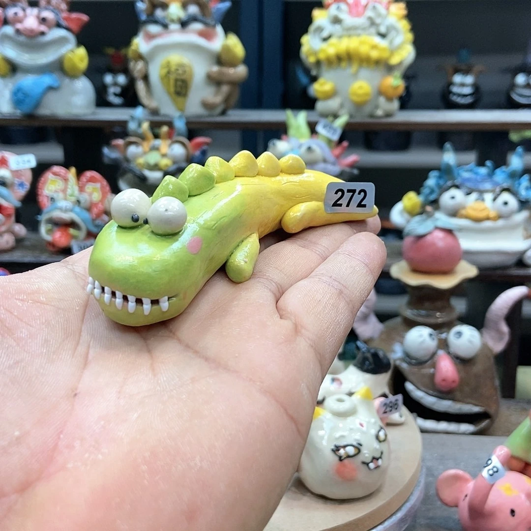 摆件直播间手工陶瓷摆件272