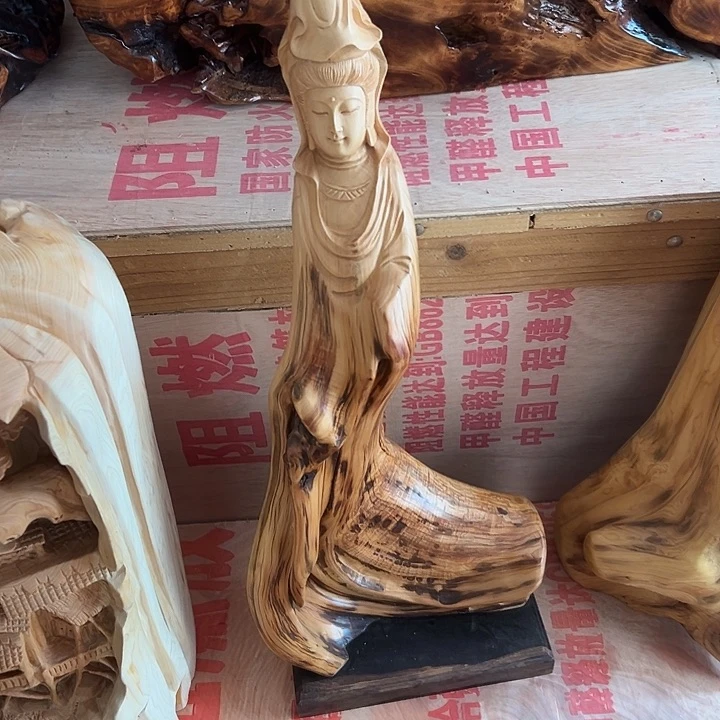 柏木O**！太行崖柏手把摆件