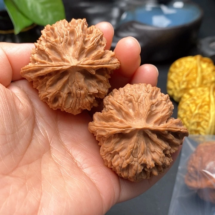 马***么把件文玩核桃山地苹果44尺