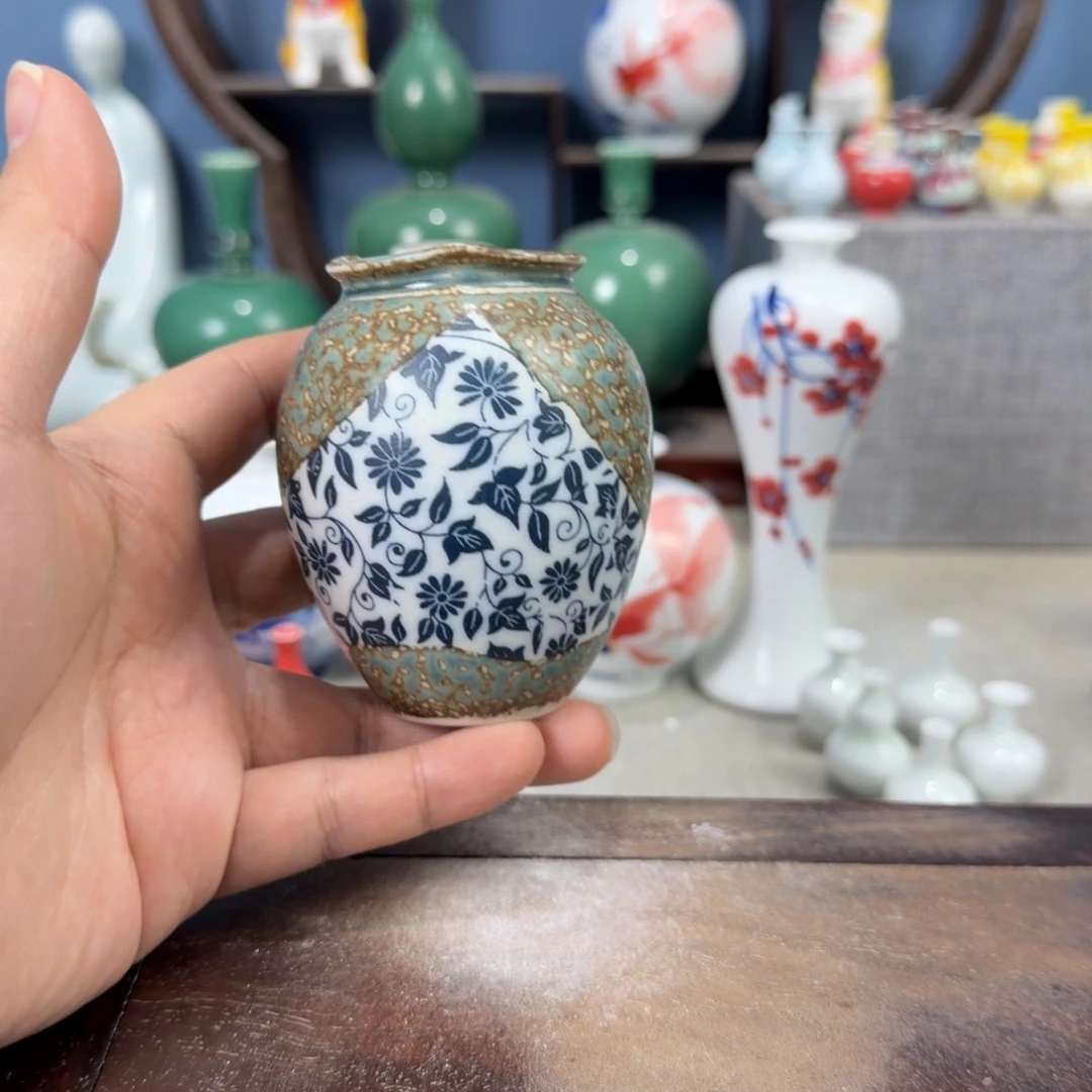 陶瓷手工小花器摆件
