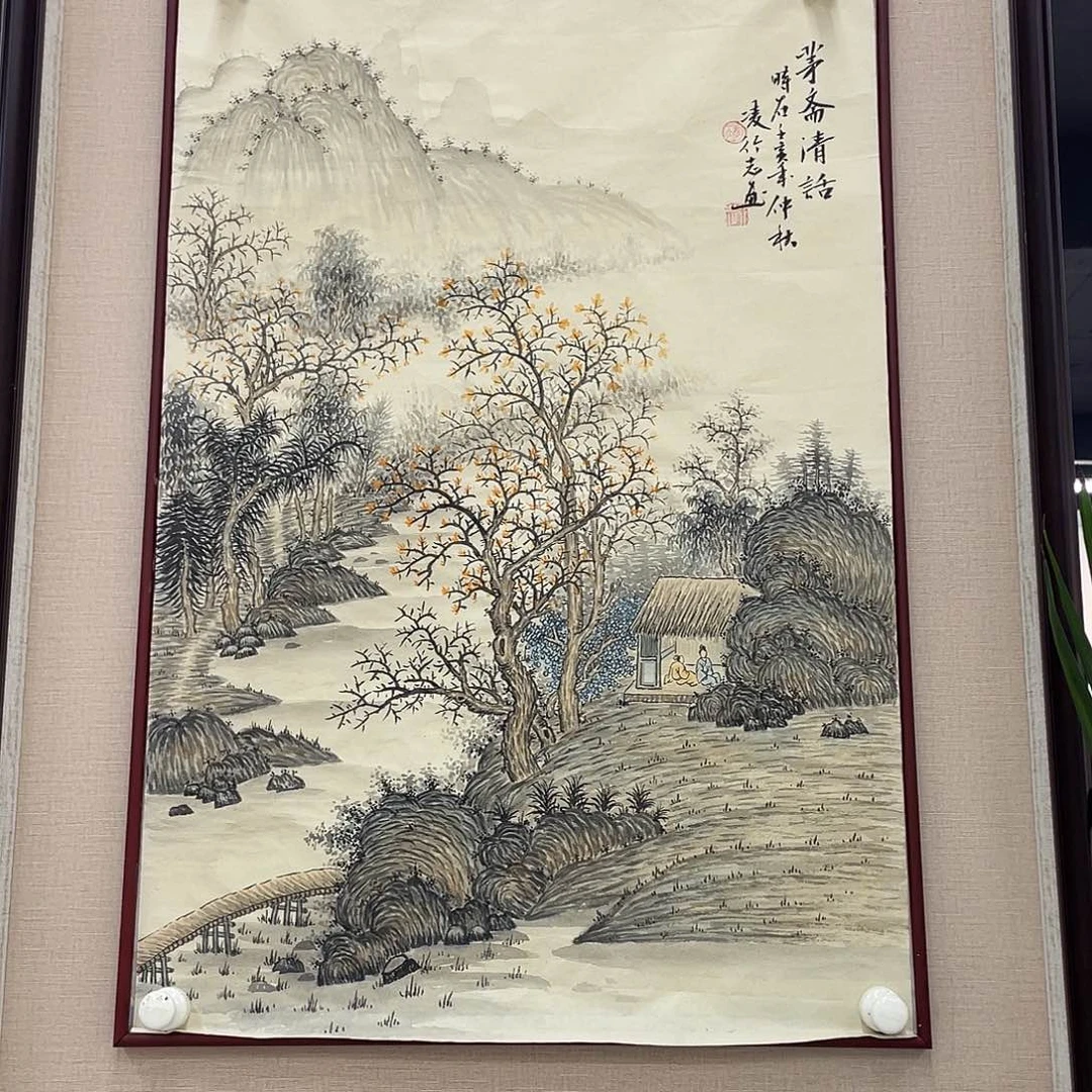 国画凌行志手绘作品