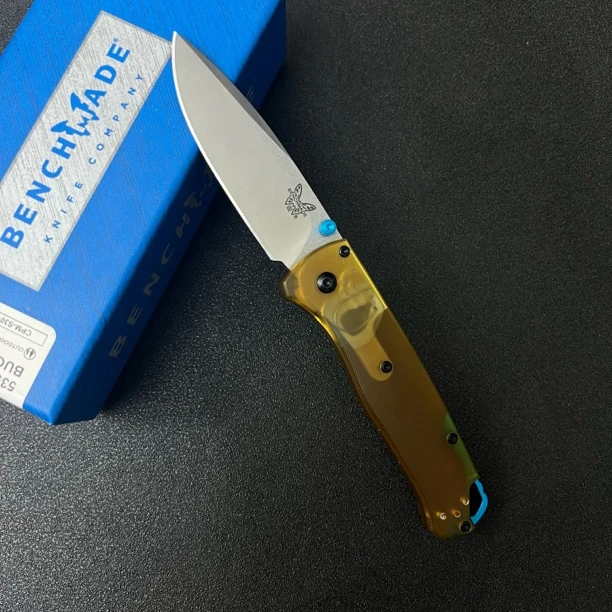 蝴蝶535PEI透明手柄折叠刀S30V钢荒野求生便携刀多功能户外小刀