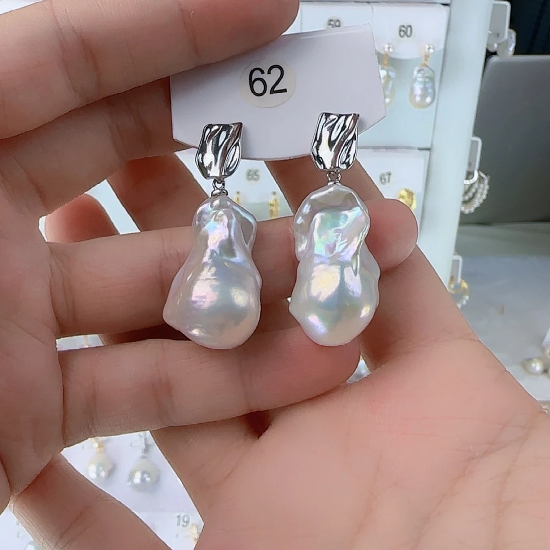 未镶嵌淡水珍珠耳饰众****