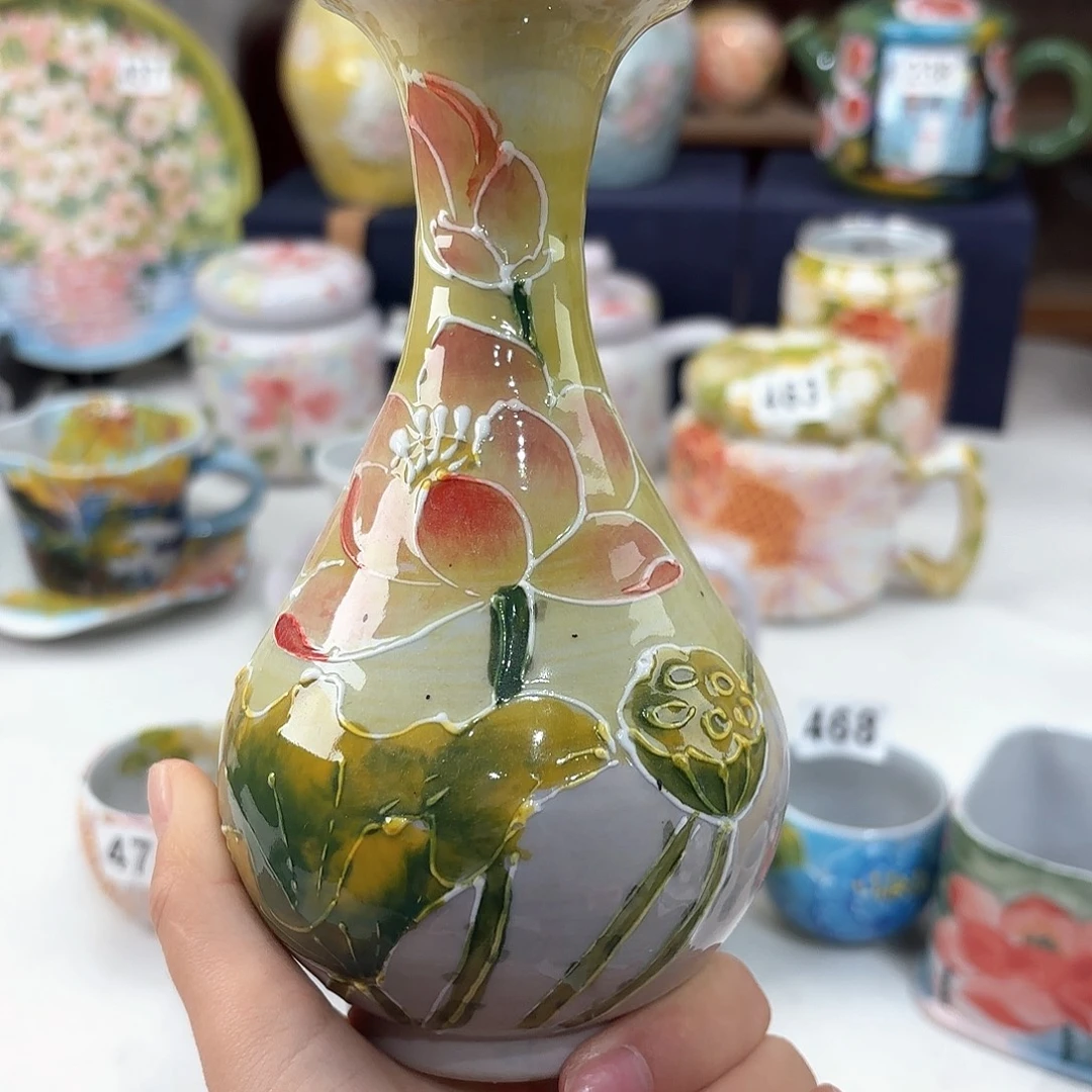 景德镇手绘高温釉下彩陶瓷茶具