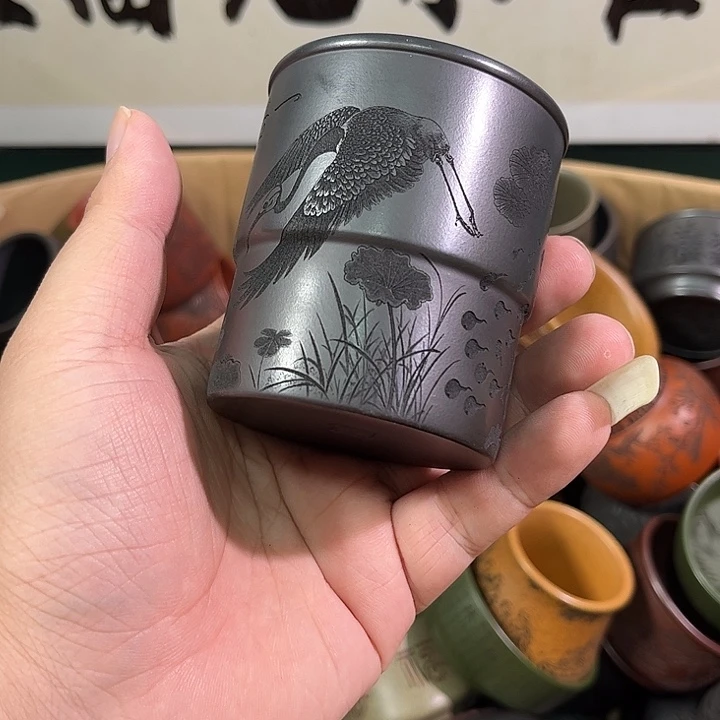 茶杯紫砂全手工紫砂主人杯