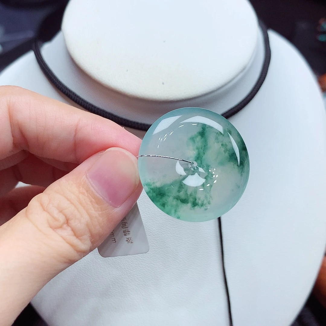 颈饰未镶嵌翡翠编号81，28.5/5.7