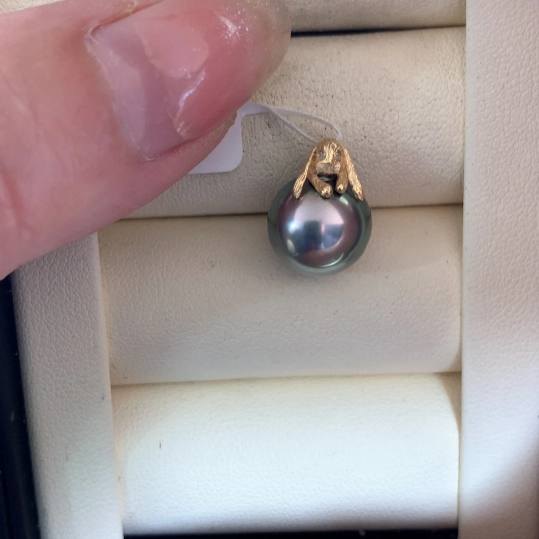 海水珍珠18K金镶嵌颈饰