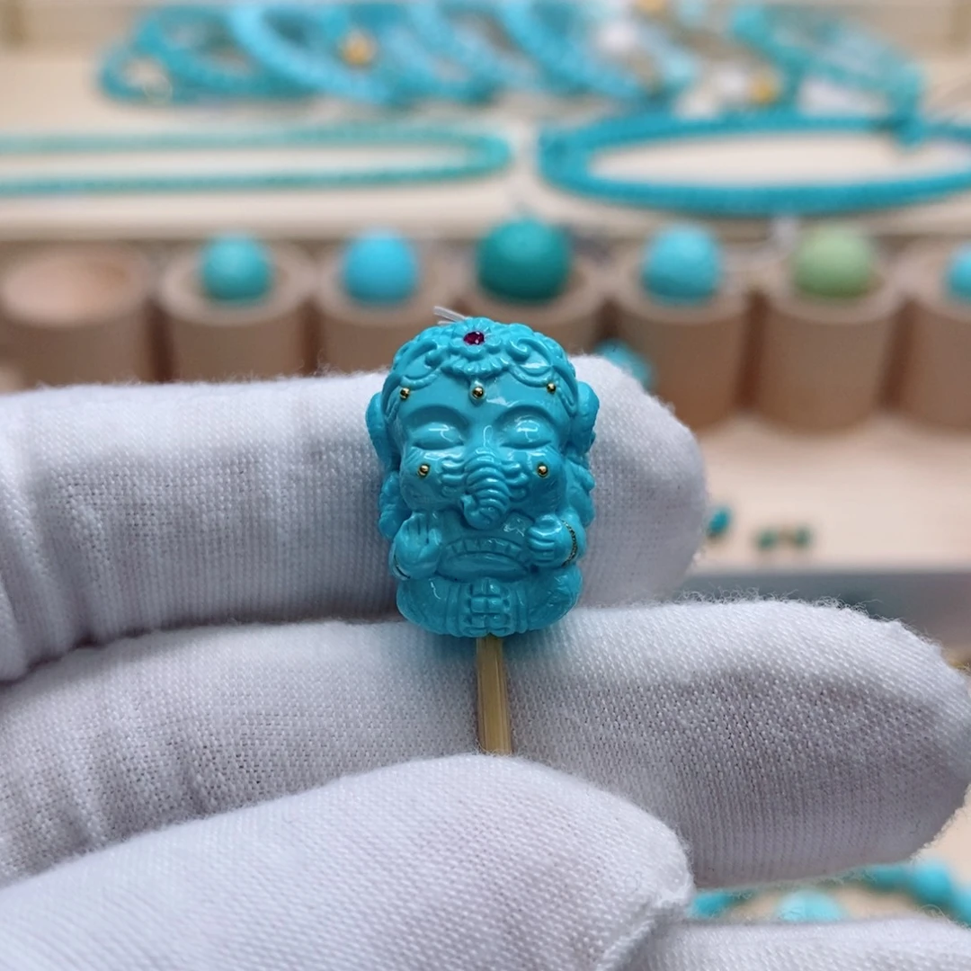 绿松石珠宝奇石未镶嵌