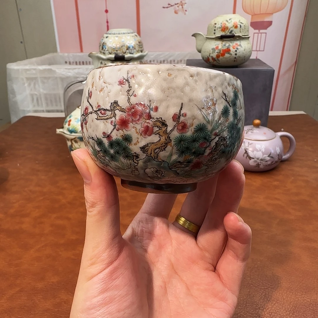 颜瓷闪购商品链接松竹梅主人杯