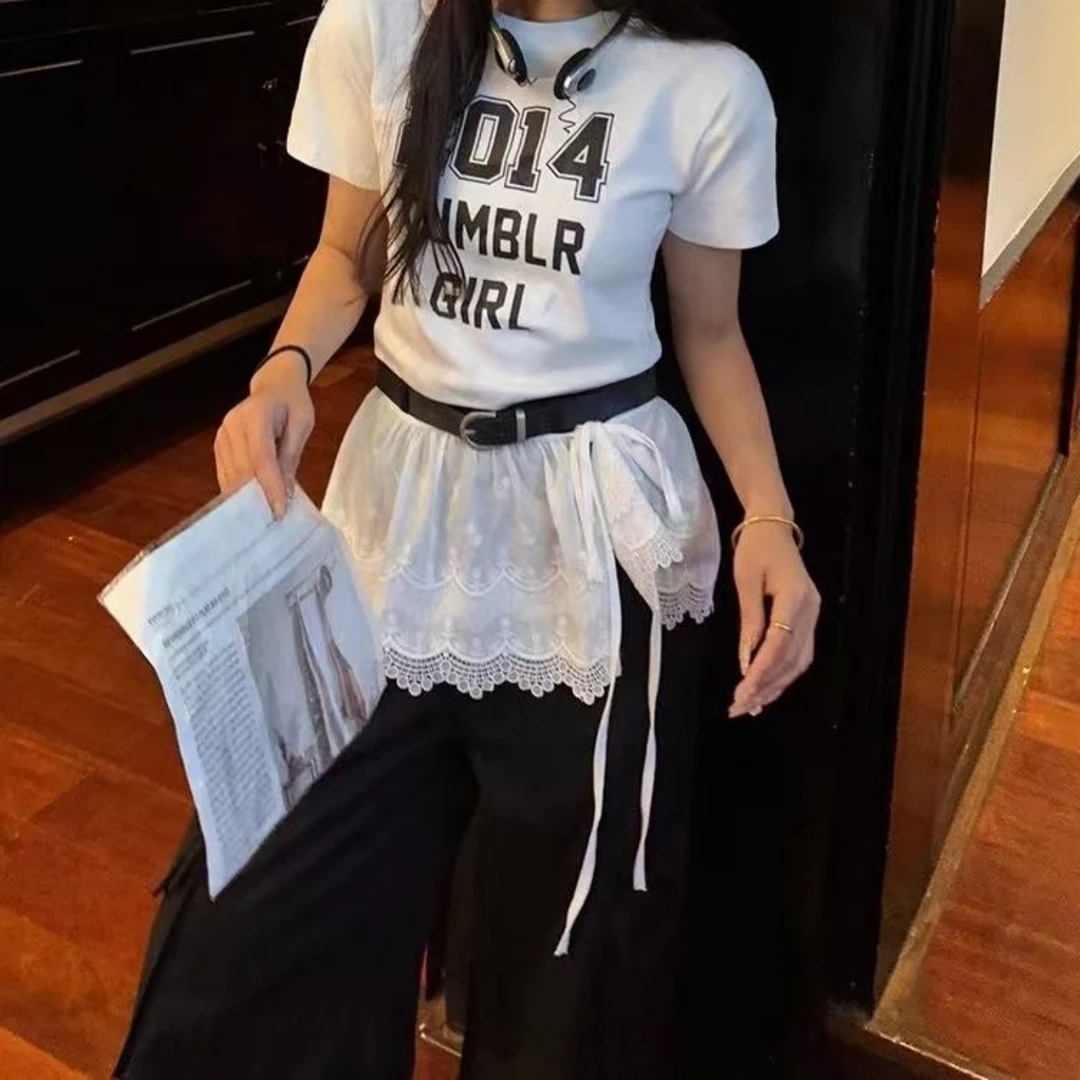 Z.X   美式字母印花短袖辣妹T  8053