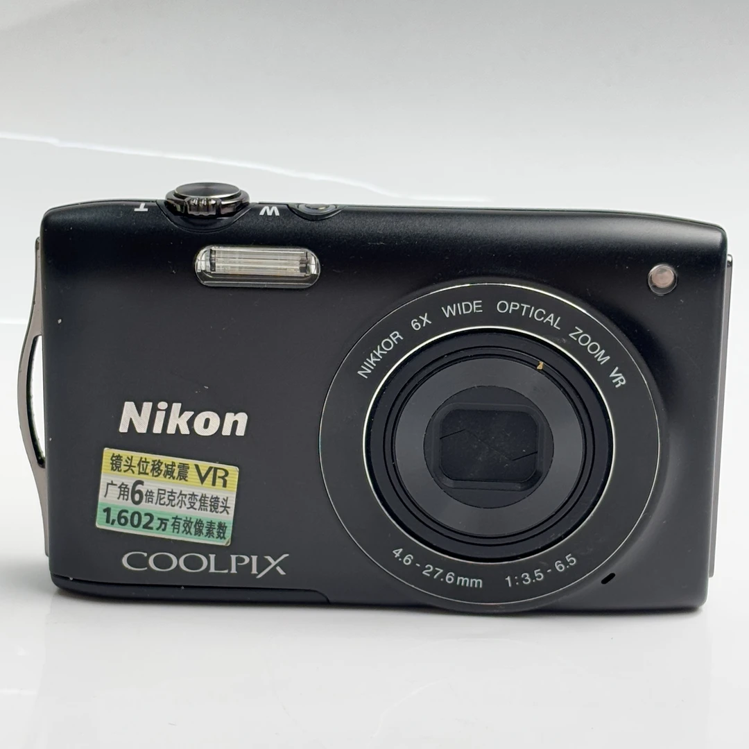 95新 Nikon/尼康 s3300黑色1600万像素6倍变焦复古ccd