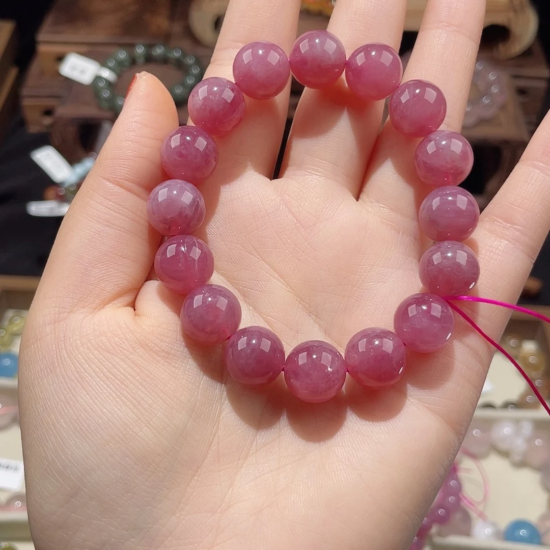 水晶手链未镶嵌紫妈粉