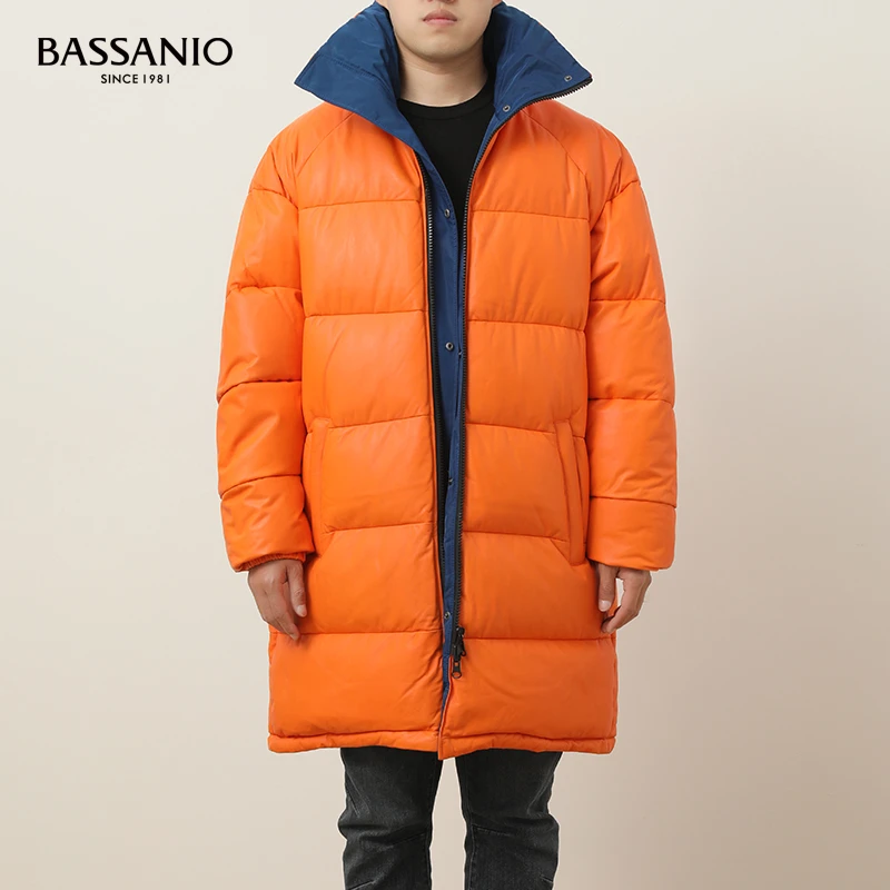 【福利专拍】男士皮羽绒双面穿外套纯色立领 20350