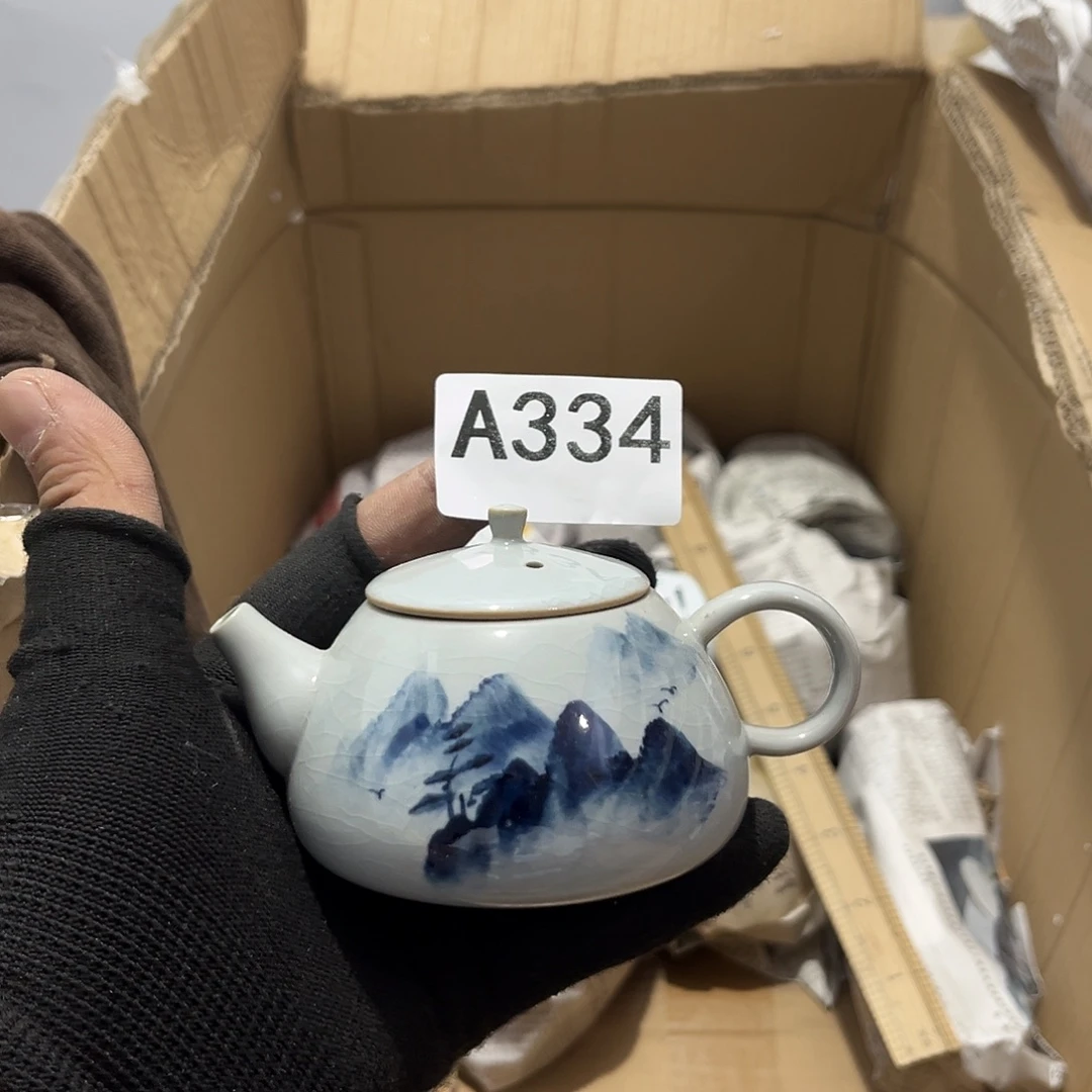 瓷片茶摆件工艺品摆件666