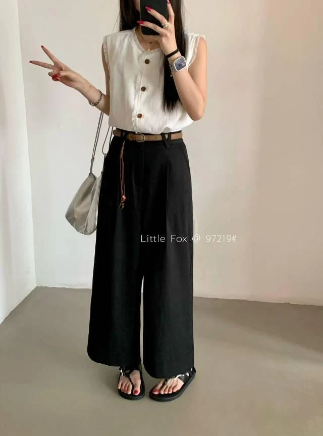 97219 小狐狸~韩系宽松休闲裤