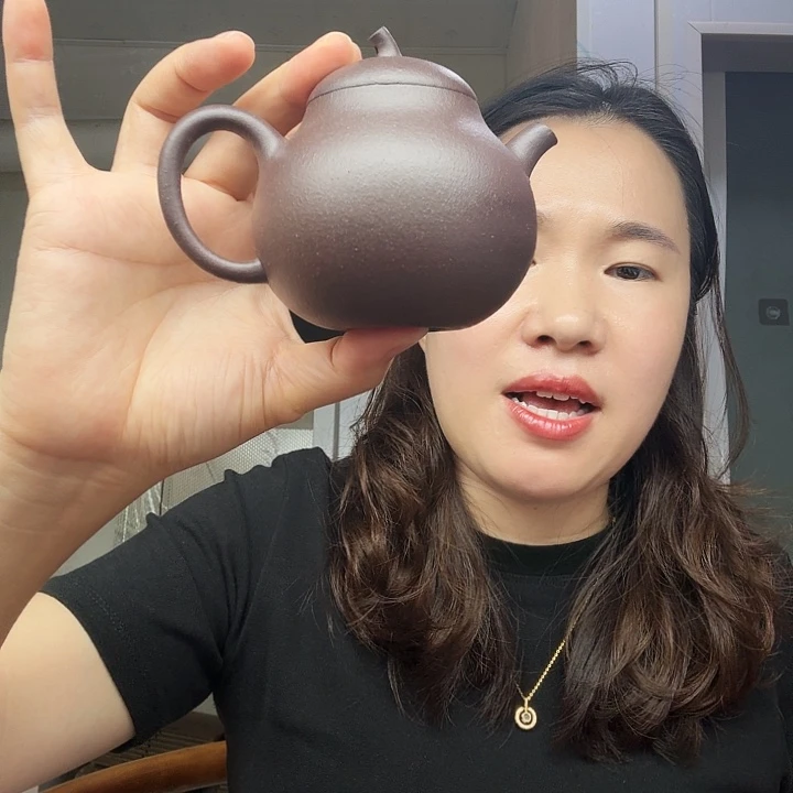 茶壶紫砂原矿半手工天青泥茄瓜200cc