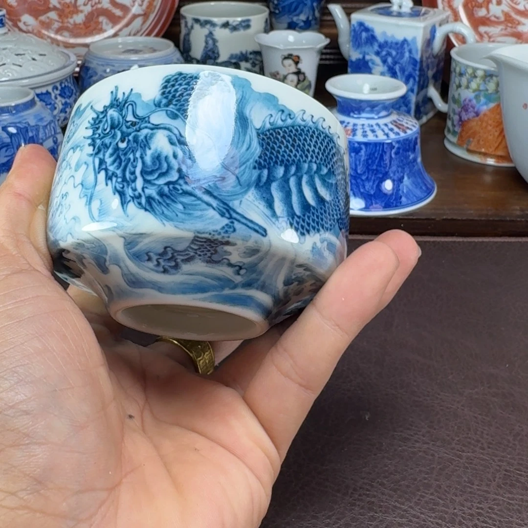溜***～瓷片当代景德镇陶瓷手绘茶具